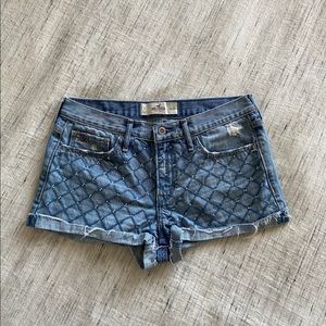 Abercrombie Frayed Cuff Jean Shorts